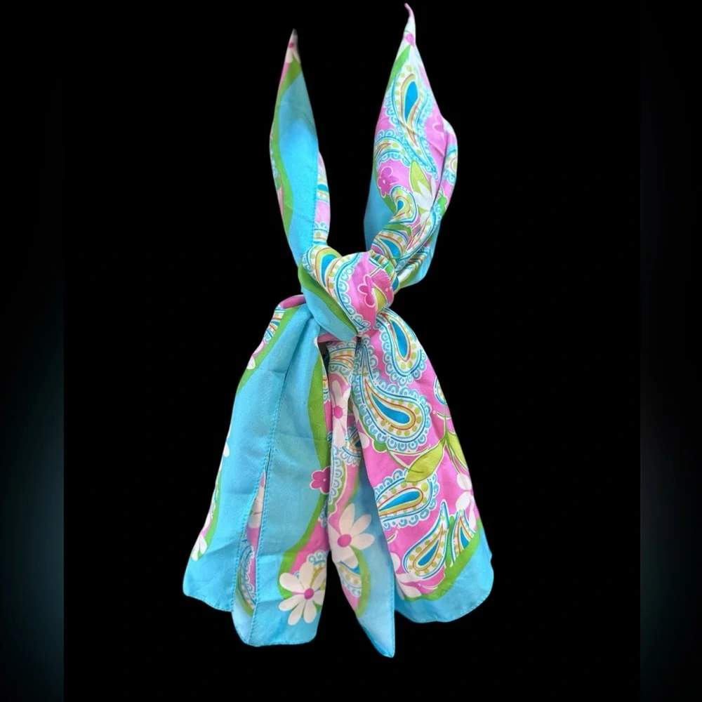 Lilly Pulitzer Vintage Silk”Tied to the Cause